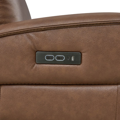Leif Super Zero Gravity Power Leather Recliner