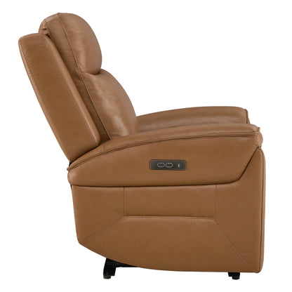 Leif Super Zero Gravity Power Leather Recliner