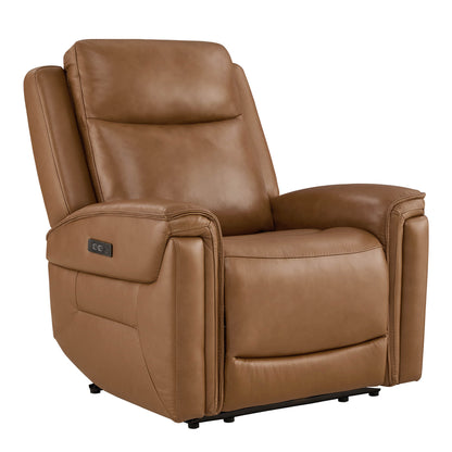 Leif Super Zero Gravity Power Leather Recliner