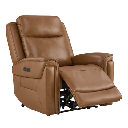 Leif Super Zero Gravity Power Leather Recliner