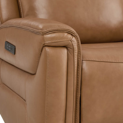Leif Super Zero Gravity Power Leather Recliner