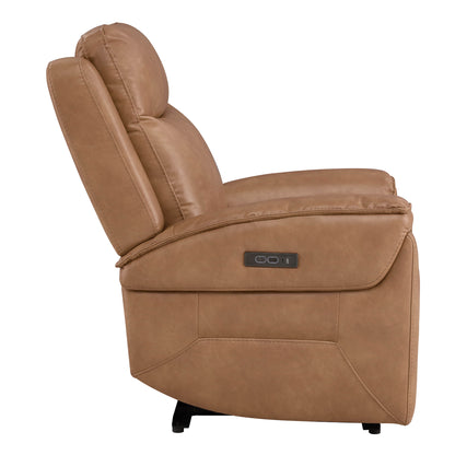 Leif Super Zero Gravity Power Leather Recliner
