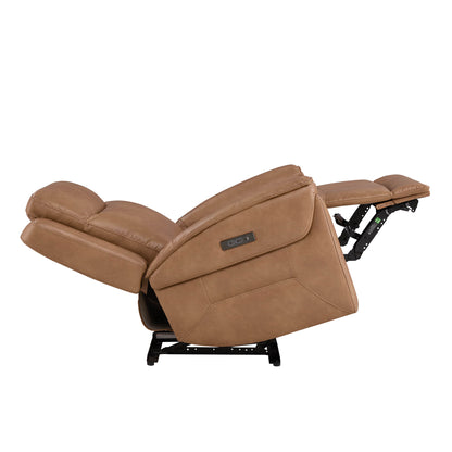 Leif Super Zero Gravity Power Leather Recliner