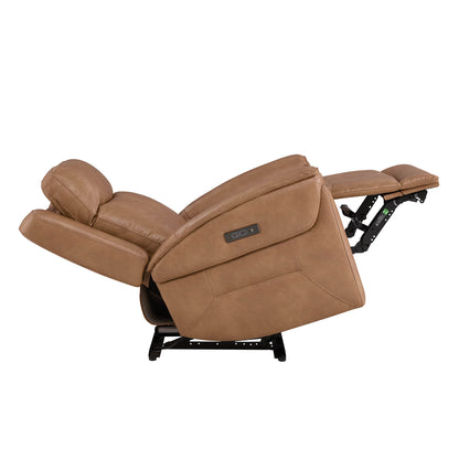 Leif Super Zero Gravity Power Leather Recliner