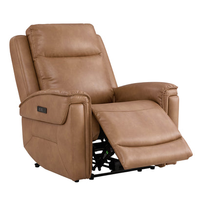 Leif Super Zero Gravity Power Leather Recliner