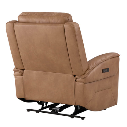 Leif Super Zero Gravity Power Leather Recliner