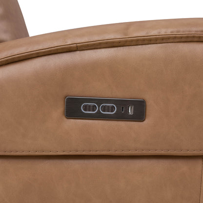 Leif Super Zero Gravity Power Leather Recliner