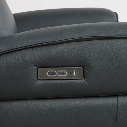 Leif Super Zero Gravity Power Leather Recliner