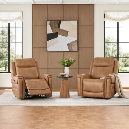 Leif Super Zero Gravity Power Leather Recliner