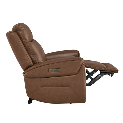 Leif Super Zero Gravity Power Leather Recliner