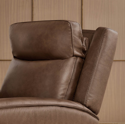 Leif Super Zero Gravity Power Leather Recliner
