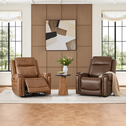 Leif Super Zero Gravity Power Leather Recliner