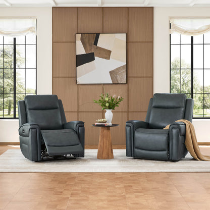 Leif Super Zero Gravity Power Leather Recliner