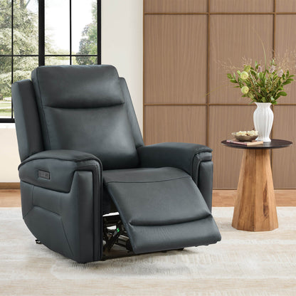 Leif Super Zero Gravity Power Leather Recliner