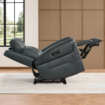 Leif Super Zero Gravity Power Leather Recliner