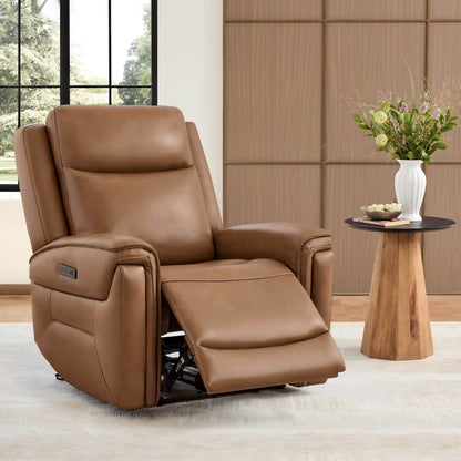 Leif Super Zero Gravity Power Leather Recliner