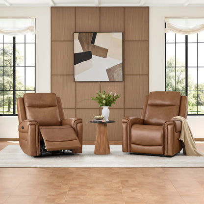 Leif Super Zero Gravity Power Leather Recliner