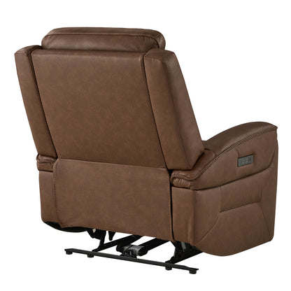 Leif Super Zero Gravity Power Leather Recliner