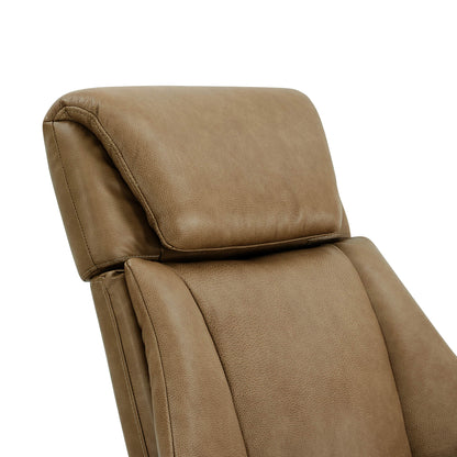 Leslie Genuine Leather Swivel Reclining Chair & Ottoman