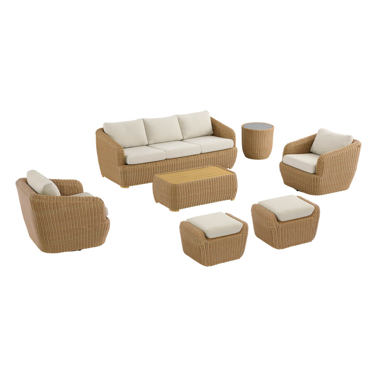 Liana Wicker Outdoor  5 Seats Sofa Set