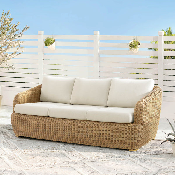 Liana Outdoor Wicker Fully-assembled 3-Seater Sofa