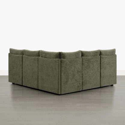 Lila 5-Seat Dining Banquette with Storage