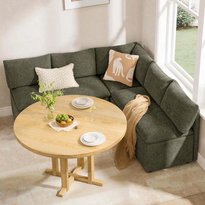 Lila 5-Seat Dining Banquette with Storage