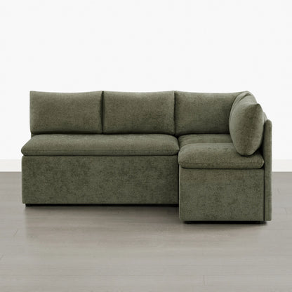 Lila L-Shaped Minimalist Dining Banquette with Storage