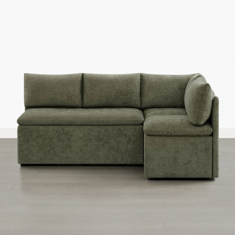 Lila L-Shaped Minimalist Dining Banquette with Storage
