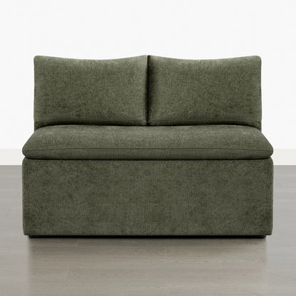 Lila Minimalist Built-in Storage Dining Banquette Bench