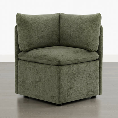 Lila Minimalist Cloud-soft Corner Seat with Storage