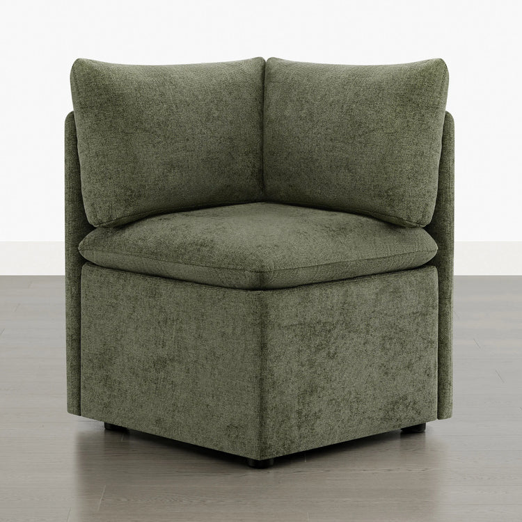 Lila Minimalist Cloud-soft Corner Seat with Storage