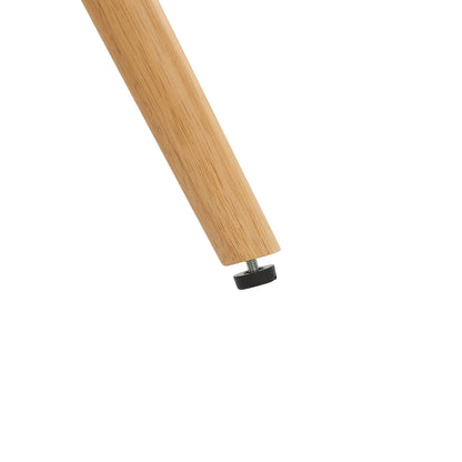 Lovy Modern Wood Base Swivel Bar Stool (Set of 2）