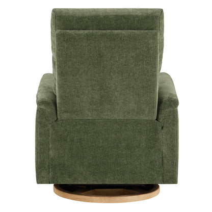 Lulla Power Swivel Nursery Glider Recliner with Power Headrest and Nightlight