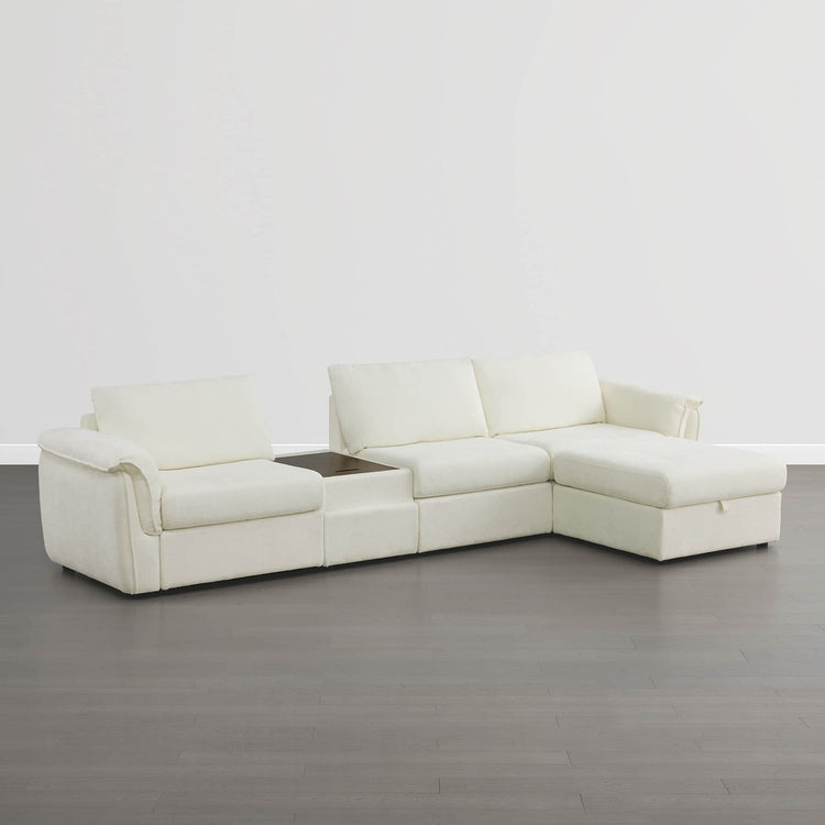Maisie 4-seat Modular Sofa with Storage Ottoman