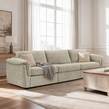 Maisie 3-Seat Modular Double-layer Armrest Sofa