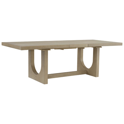 Margie U-Shaped Wood Extendable Dining Table, 78"-95.9"
