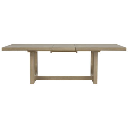 Margie U-Shaped Wood Extendable Dining Table, 78"-95.9"