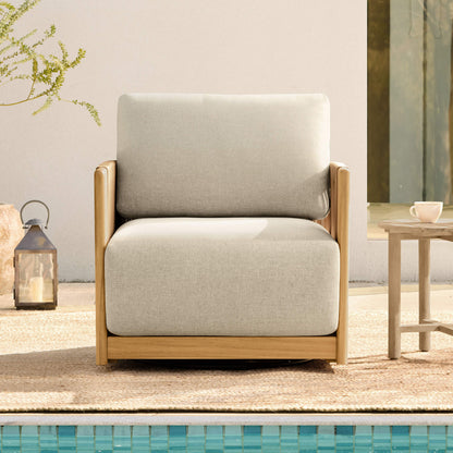 Marisol Outdoor Fully-assembled Rope Wood Accent Chair
