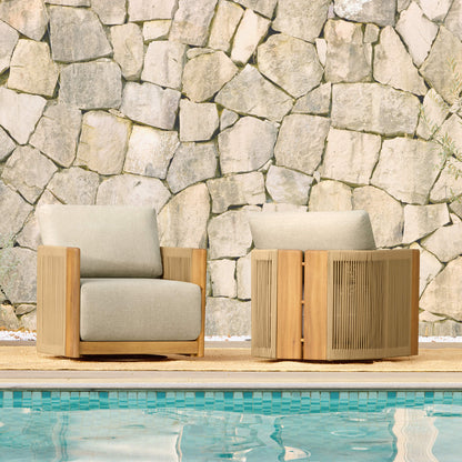 Marisol Outdoor Fully-assembled Rope Wood Accent Chair