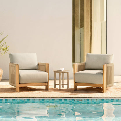 Marisol Outdoor Fully-assembled Rope Wood Accent Chair
