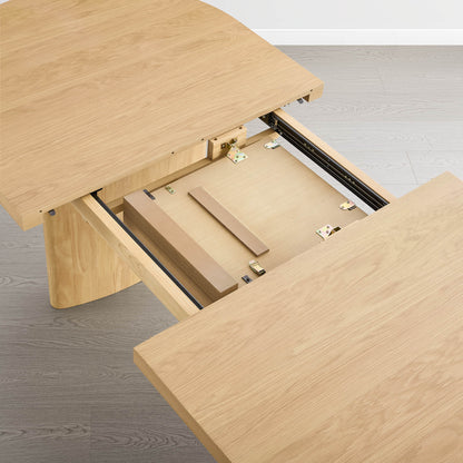 Merlin - 70.9"-86.6" Extendable Wood Dining Table Set for 4-6