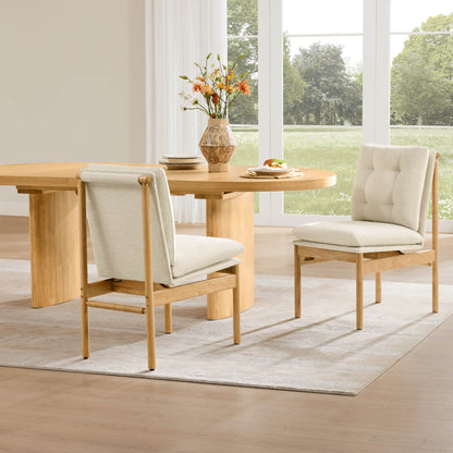Merlin - 70.9"-86.6" Extendable Wood Dining Table Set for 4-6