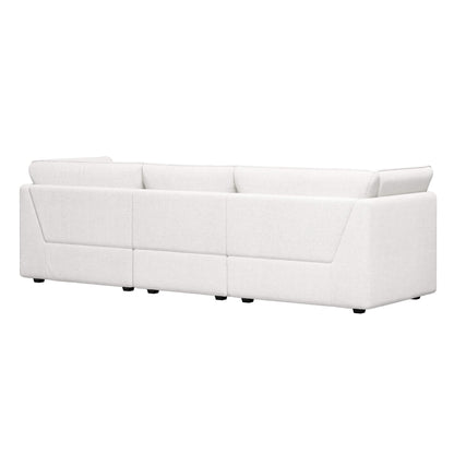 Miller 4-Seat Modern Sofa with Flared Arms