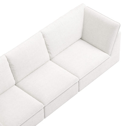 Miller 4-Seat Modern Sofa with Flared Arms