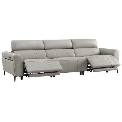 Murphy Premium Dual-Motor Genuine Leather Zero-Wall Power Reclining Sofa