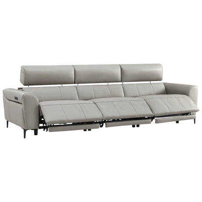 Murphy Premium Dual-Motor Genuine Leather Zero-Wall Power Reclining Sofa