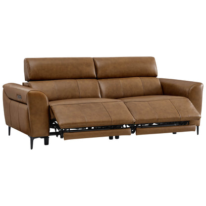 Murphy Premium Dual-Motor Genuine Leather Zero-Wall Power Reclining Sofa