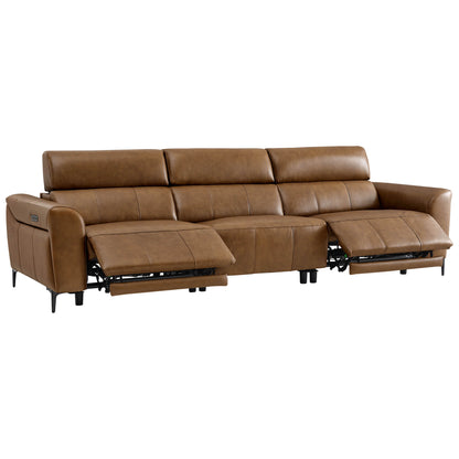 Murphy Premium Dual-Motor Genuine Leather Zero-Wall Power Reclining Sofa