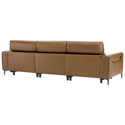 Murphy Premium Dual-Motor Genuine Leather Zero-Wall Power Reclining Sofa